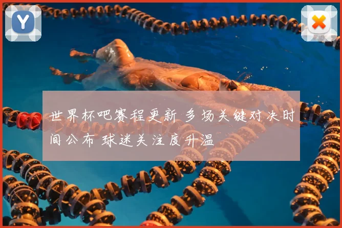 世界杯吧赛程更新 多场关键对决时间公布 球迷关注度升温